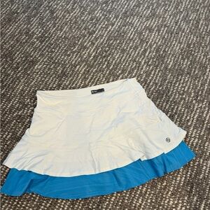 Lija White and Blue Women's tennis Skirt